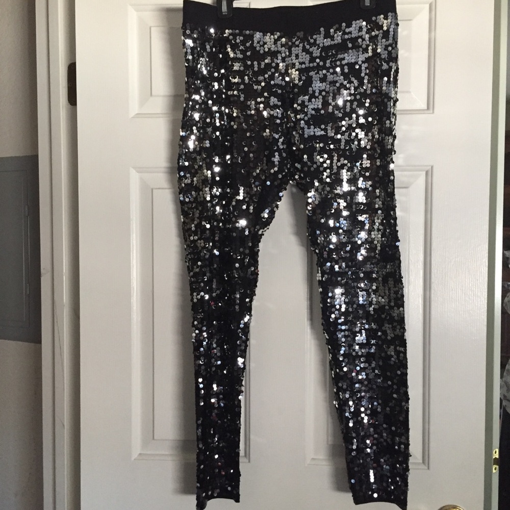Sequined pants